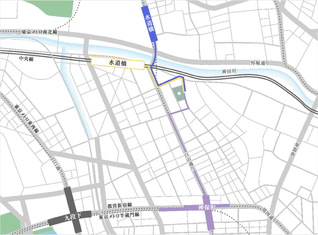 最寄駅からのアクセス図