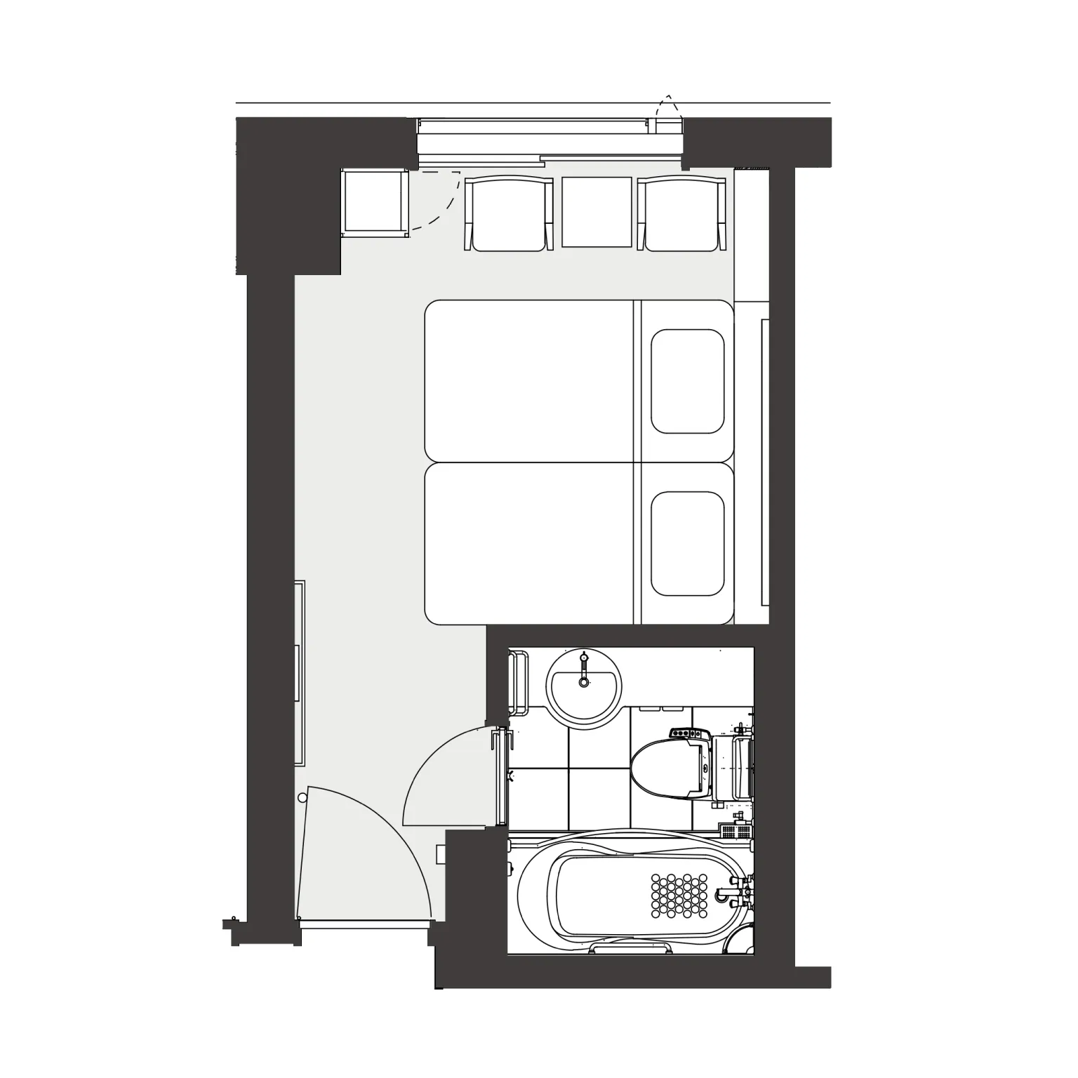 STANDARD TWIN floor plan