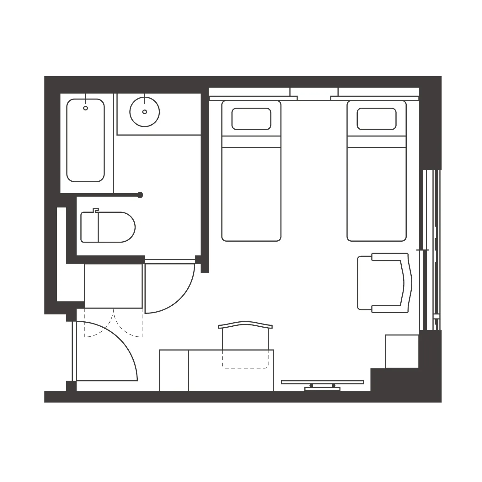 SUPERIOR TWIN floor plan